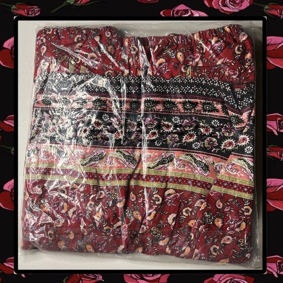 Maurice's Plus Size Mixed Print Off the Shoulder Top 2X - Picture 8 of 11